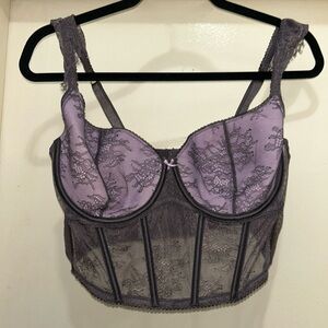 Victoria's Secret Lavender Lace Bustier